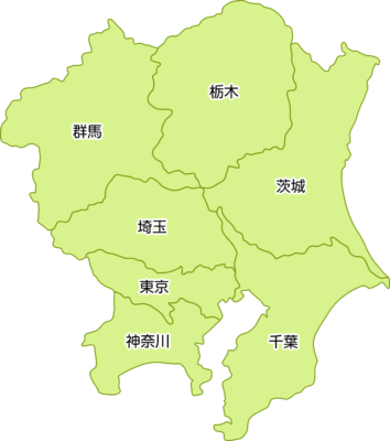関東の地図